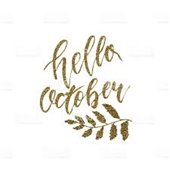 Hello October graphic