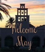 Welcome May graphic