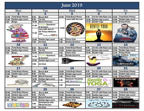 June 2019 Age Well Senior Services, Rancho Santa Margarita