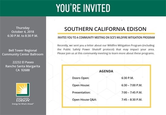 Wildfire Mitigation Program meeting