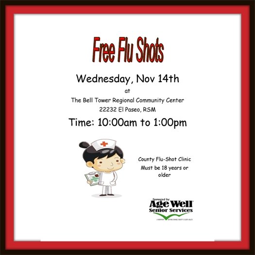 Flu shot flyer