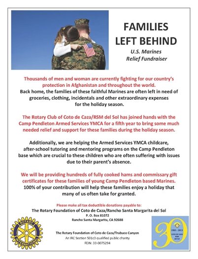 Families Left Behind flyer
