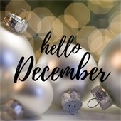 hello December graphic