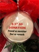 Senior donation ornament