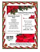 Poinsettia Day luncheon