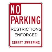 No Parking sign