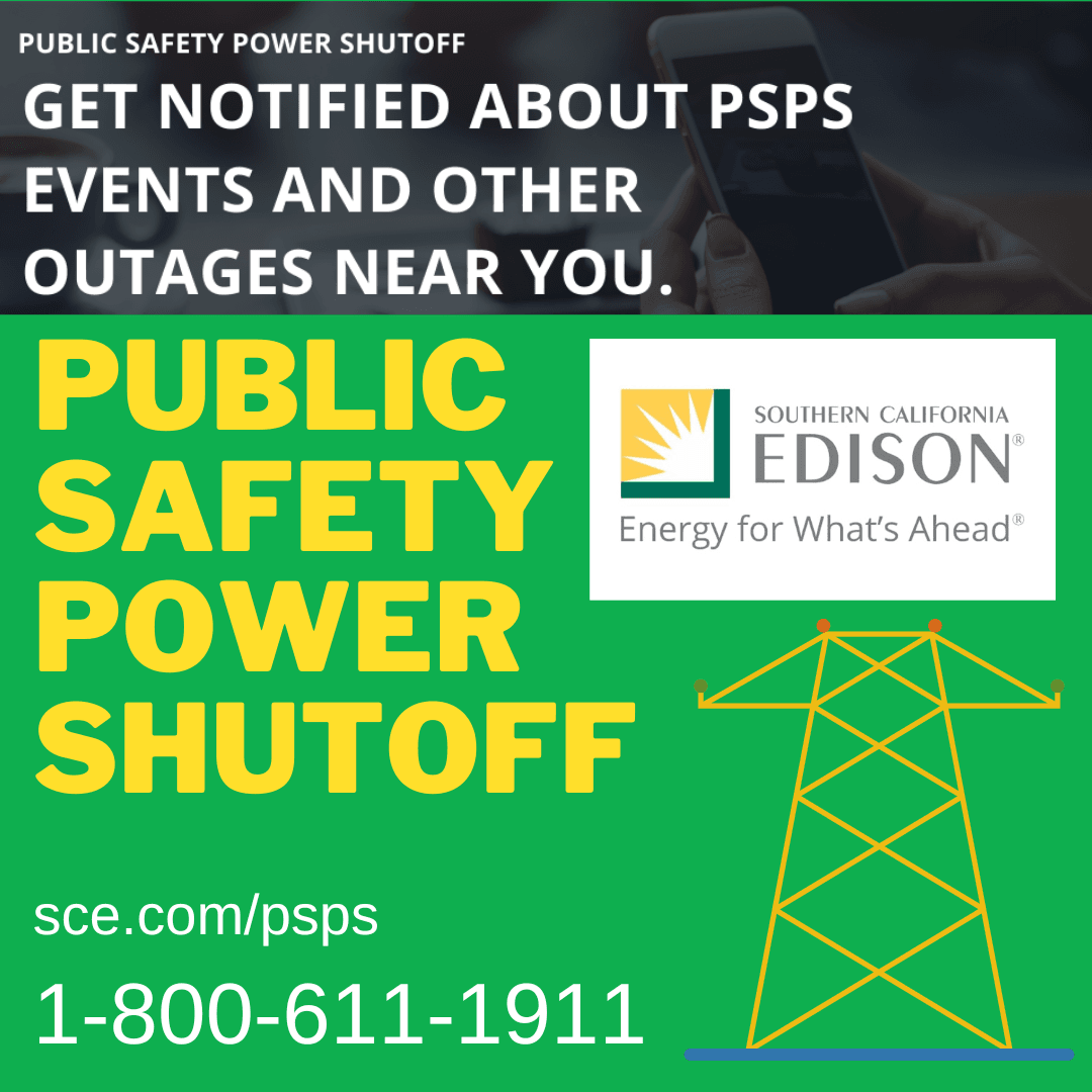 Public Safety Power Shutoff graphic