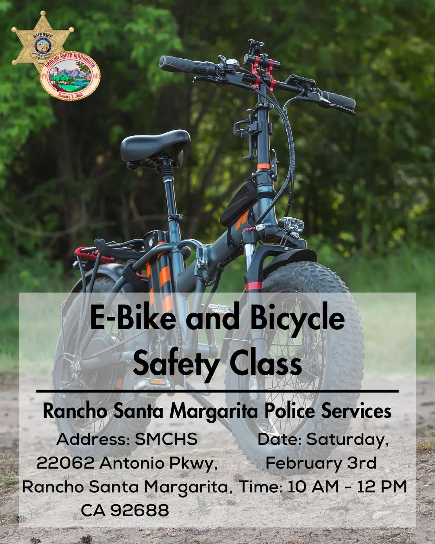 OCSD RSM PS Bike Safety Class Graphic