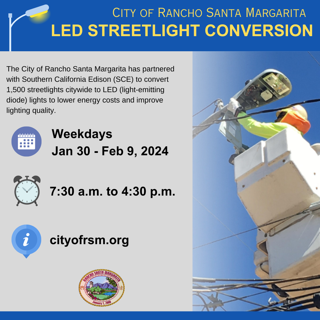 City of Rancho Santa Margarita LED Program graphic