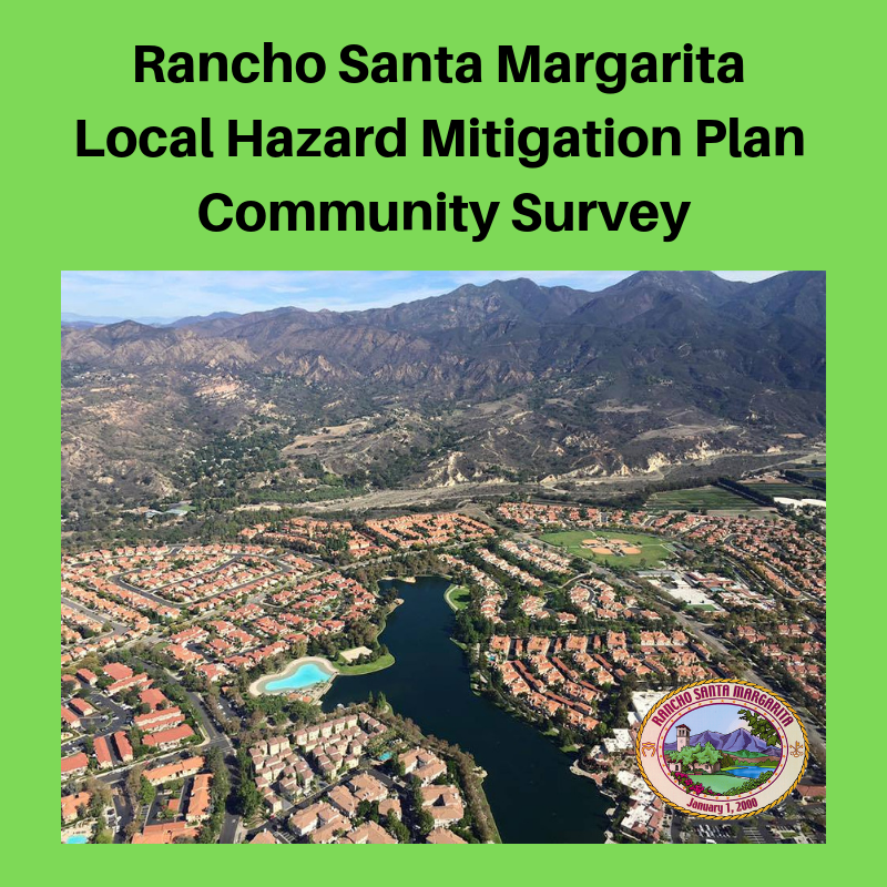 Rancho Santa Margarita Local Hazard Mitigation Plan Community Survey graphic