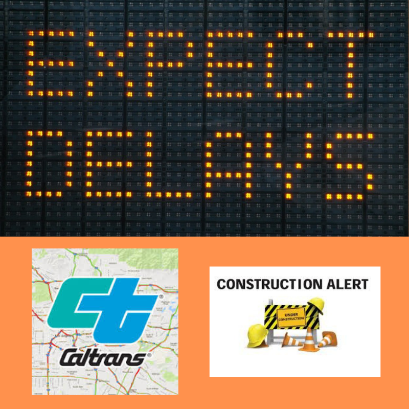 Caltrans Construction Alert graphic
