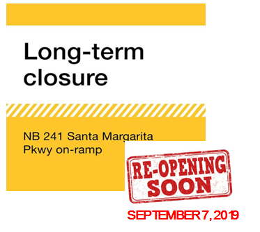 Caltrans reopen 241 graphic