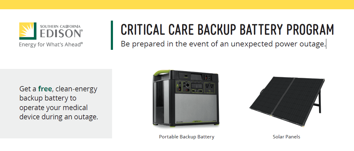 SCE Battery Backup graphic