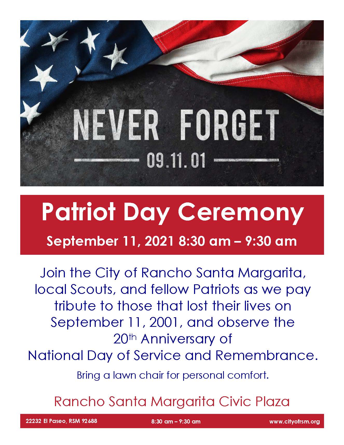 Patriot Day Flyer 2021