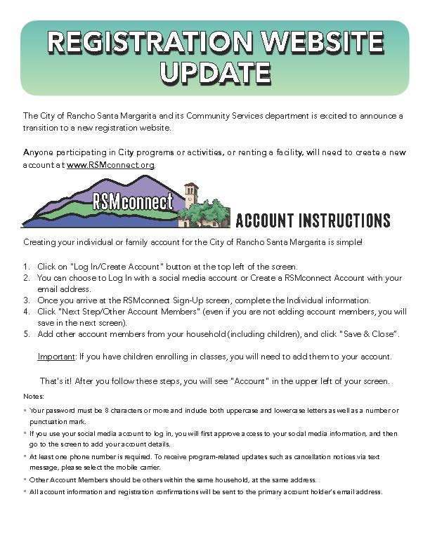Account Instructions RSMconnect graphic