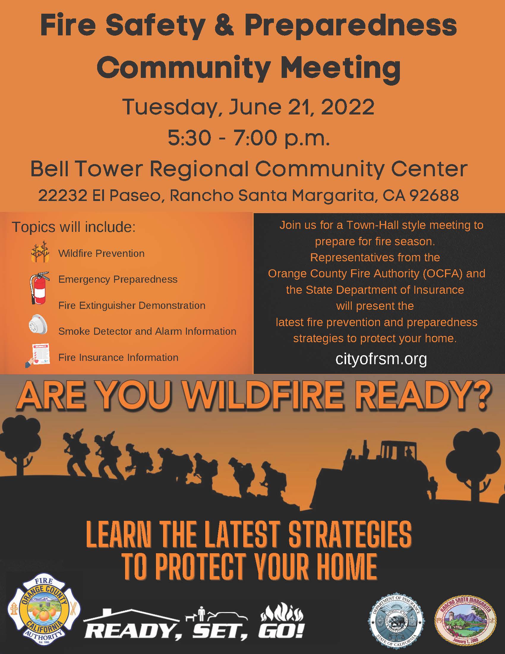 Fire Safety and Preparedness Meeting Flyer 06212022