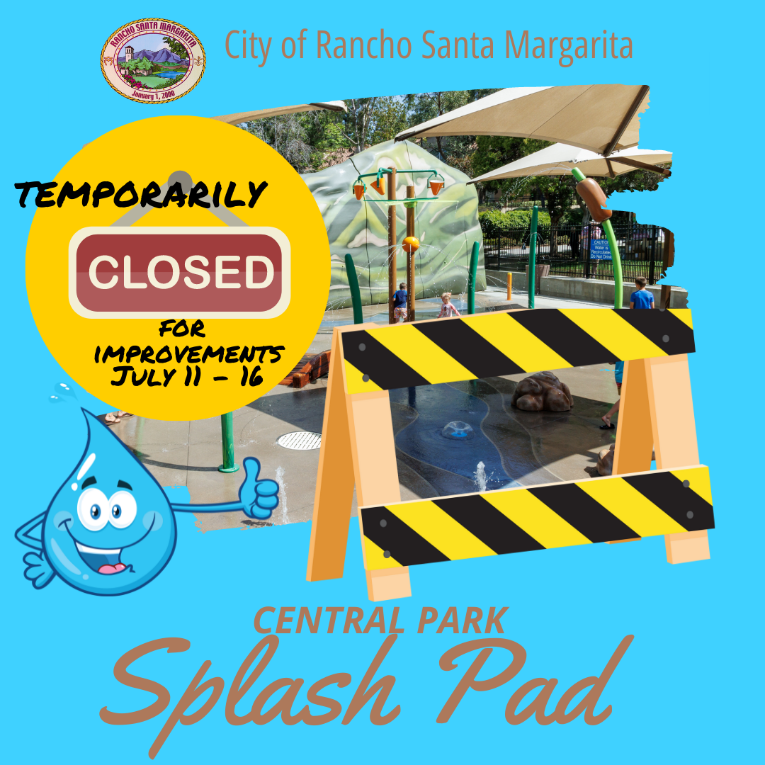 Splash Close July 11 to 16
