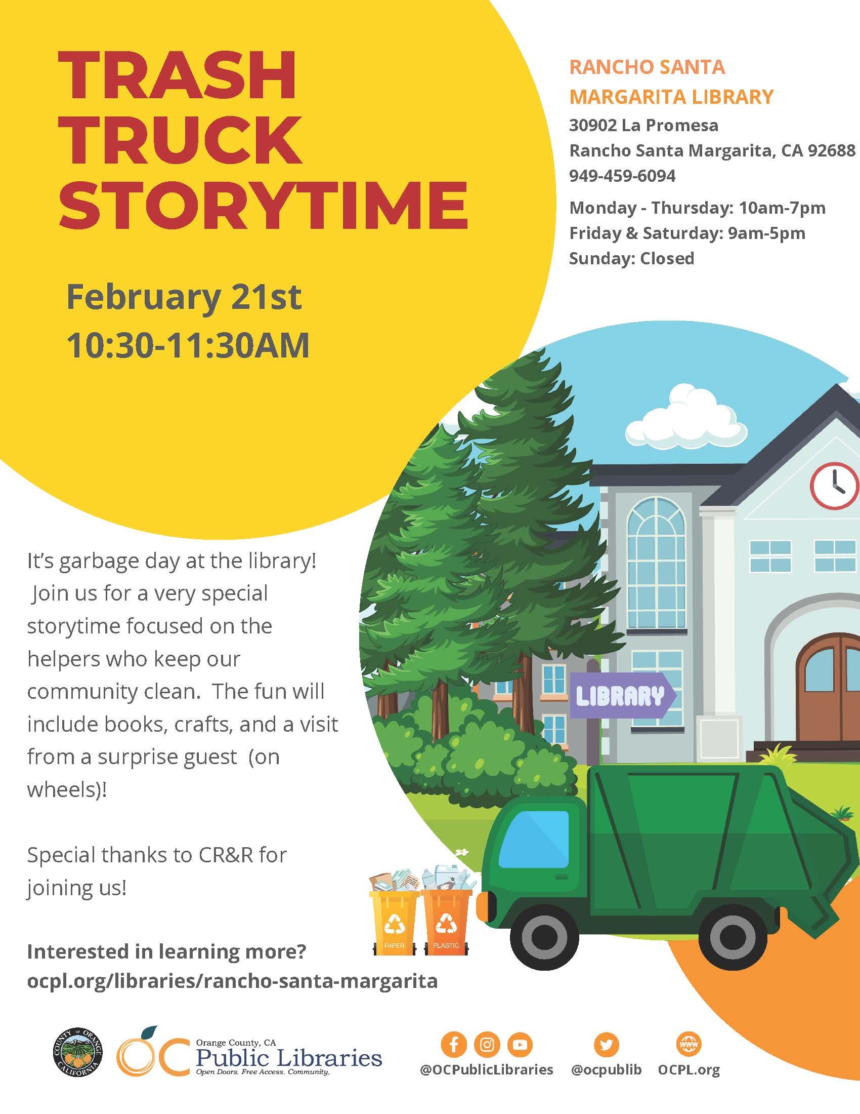 Trash Truck Storytime