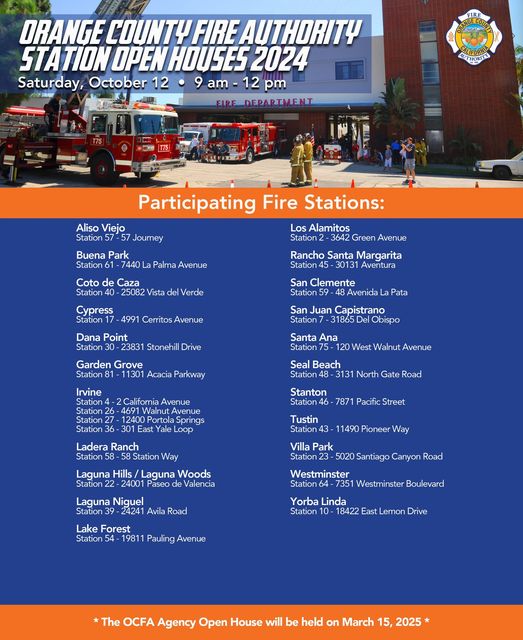 OCFA Fire Station Open House