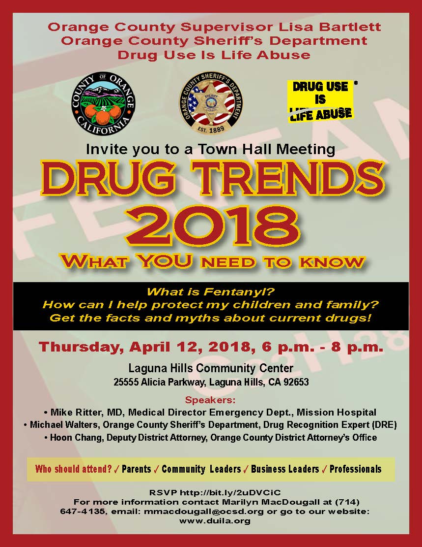 Drug Trends 2018 flyer