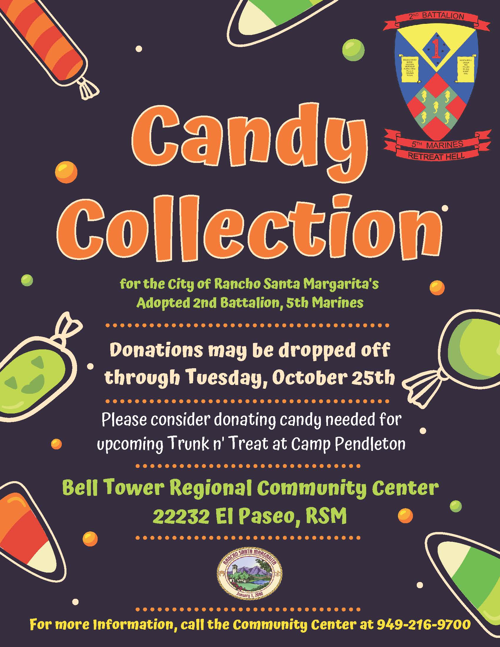 Candy Collection for Marines 2022 Flyer